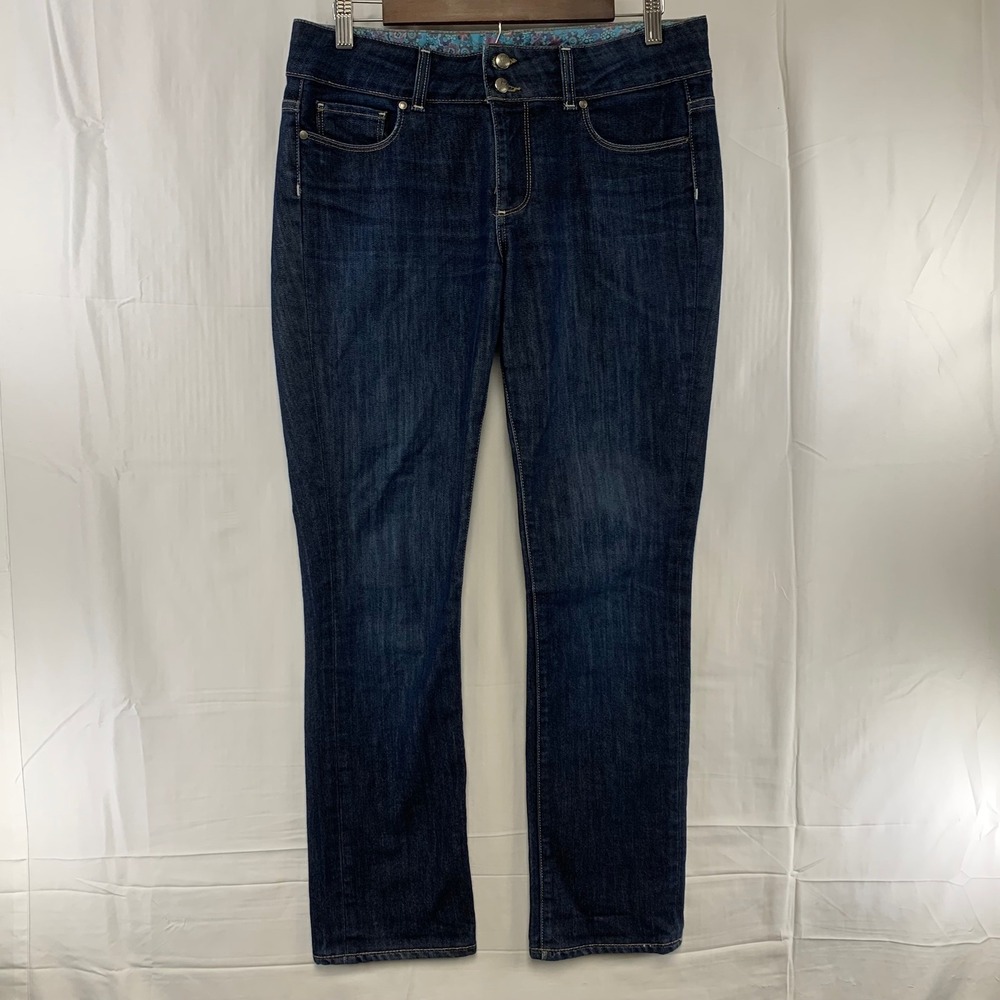 Paige Hidden‎ Hills Jeans Womens 30 Dark Wash Bootcut Double Button